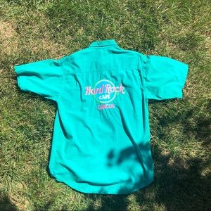 Hard Rock Cafe Cancun Full Button up Shirt XL